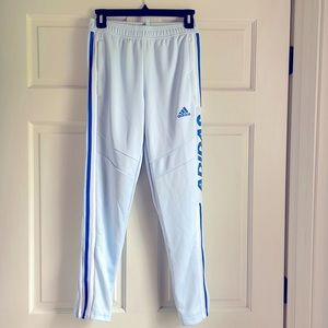 Adidas track pants, tapered ankle